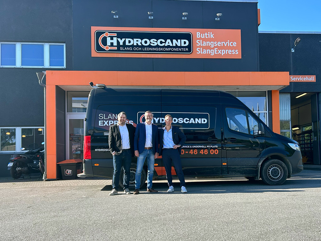 Från vänster: Linus Knutsson Aderian Göteborg, Hans Movérare Snihs Hydroscan och Tobias Hallengren Aderian Göteborg