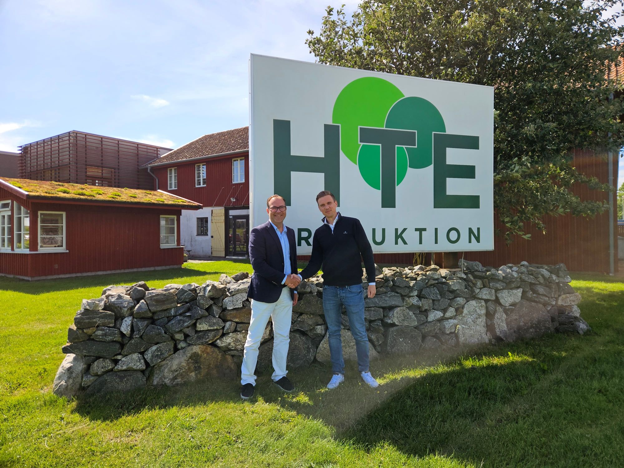 Christer Nylander, VD på HTE Produktion och Fredrik Rosin, Key Account Manager på Aderian Göteborg